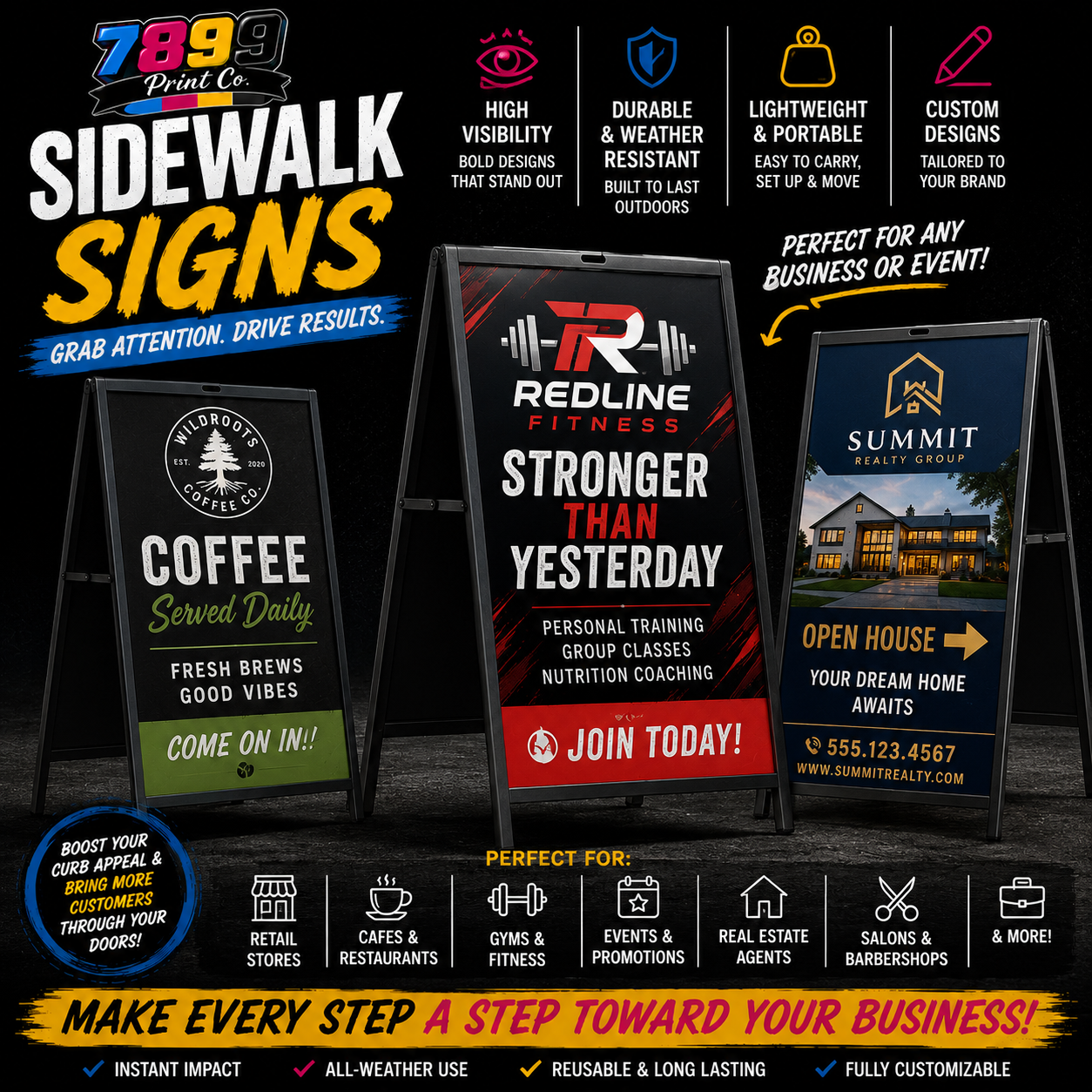 Sidewalk Signs **3 to 5 BUSINESS DAY TAT**