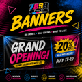 Banners **1 TO 2 BUSINESS DAY TAT**