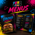 Menus **5 TO 8 BUSINESS DAY TAT**