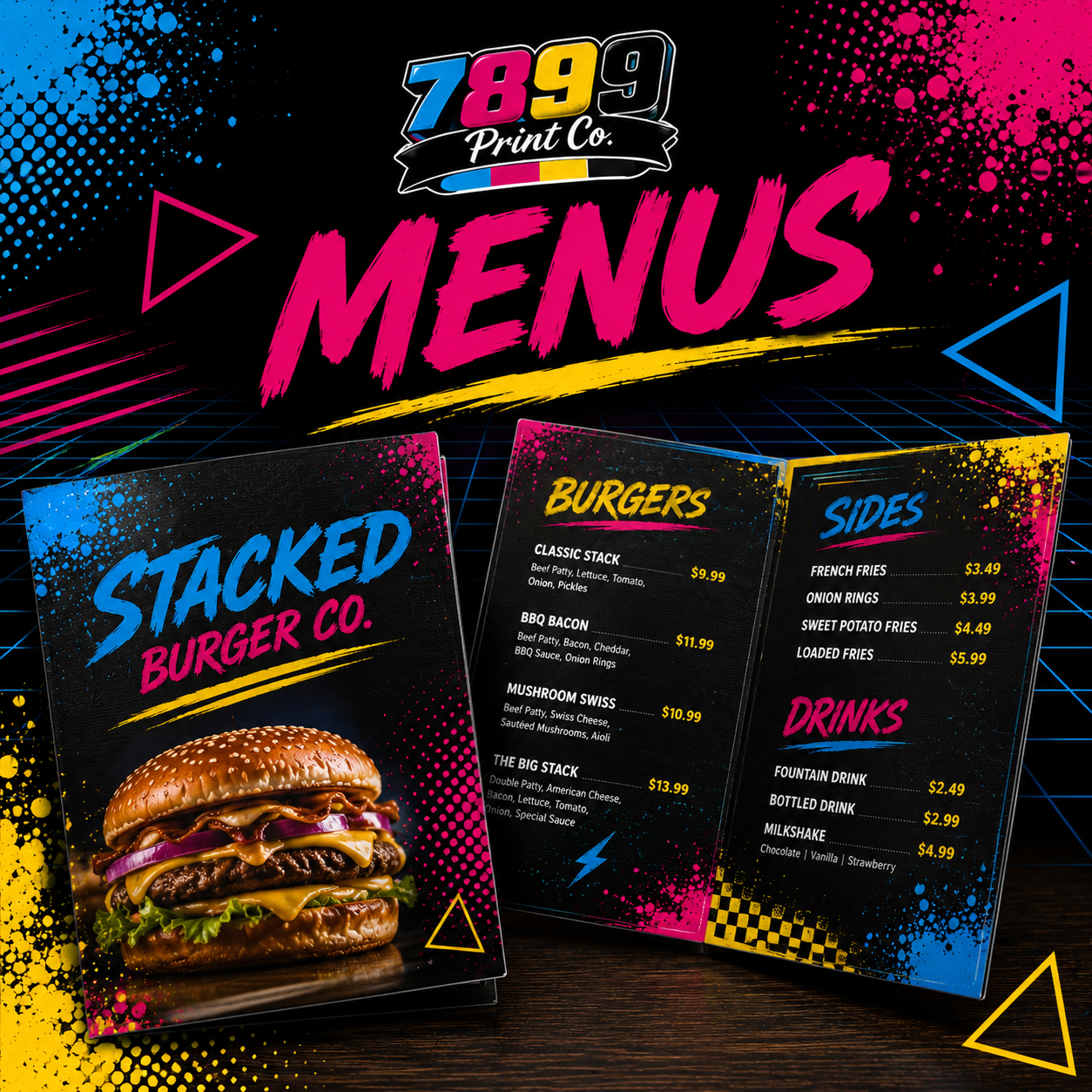 Menus **5 TO 8 BUSINESS DAY TAT**