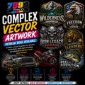 Complex Vector Artwork ***24 to 48 Hour Business Day TAT***