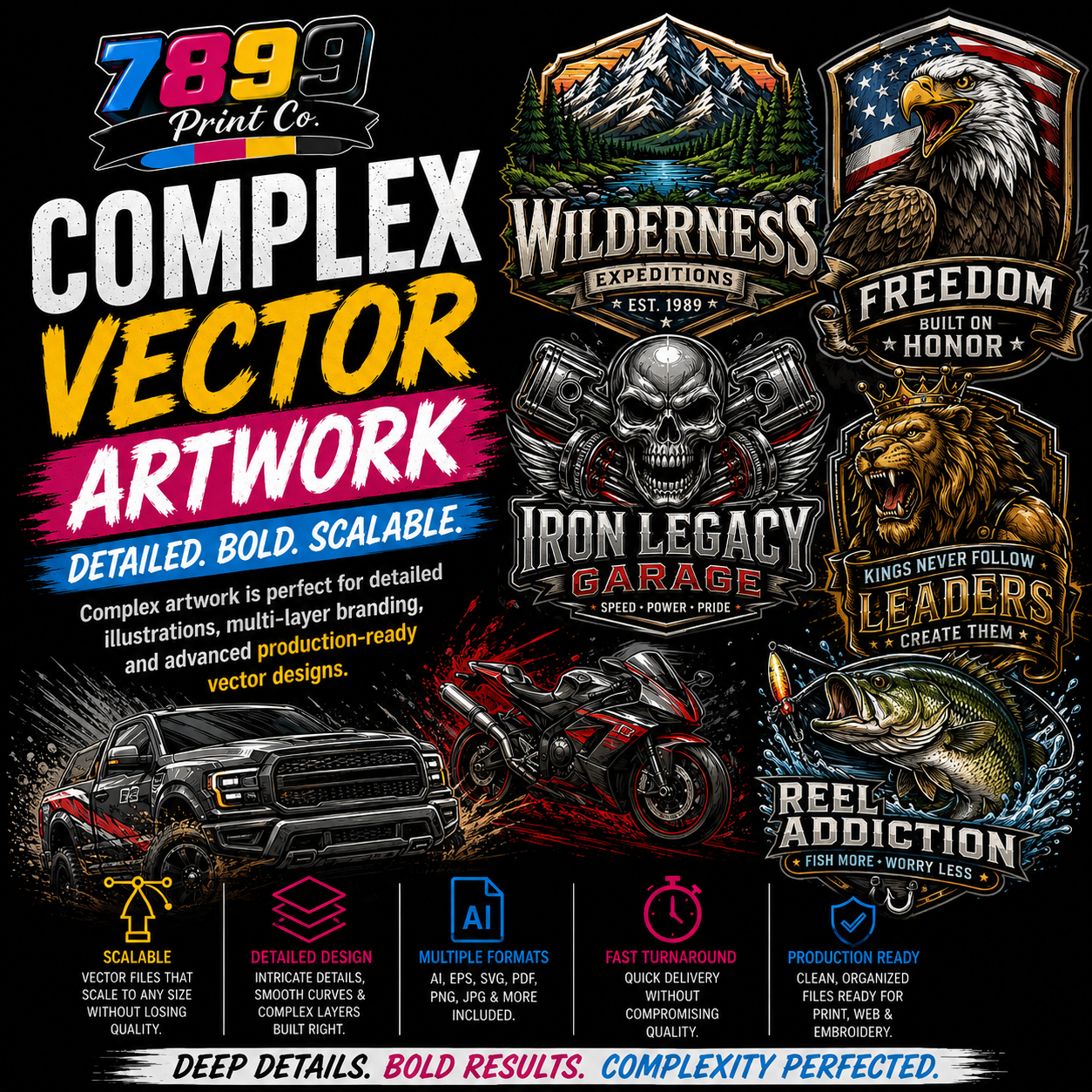 Complex Vector Artwork ***24 to 48 Hour Business Day TAT***
