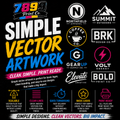 Simple Vector Artwork ***12 TO 24 Hour Business Day TAT***