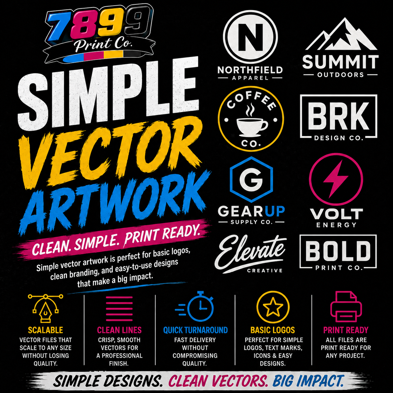 Simple Vector Artwork ***12 TO 24 Hour Business Day TAT***