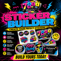 Die Cut Stickers Builder (PACKS OF 10) **24 TO 48 HOUR BUSINESS DAY TAT**