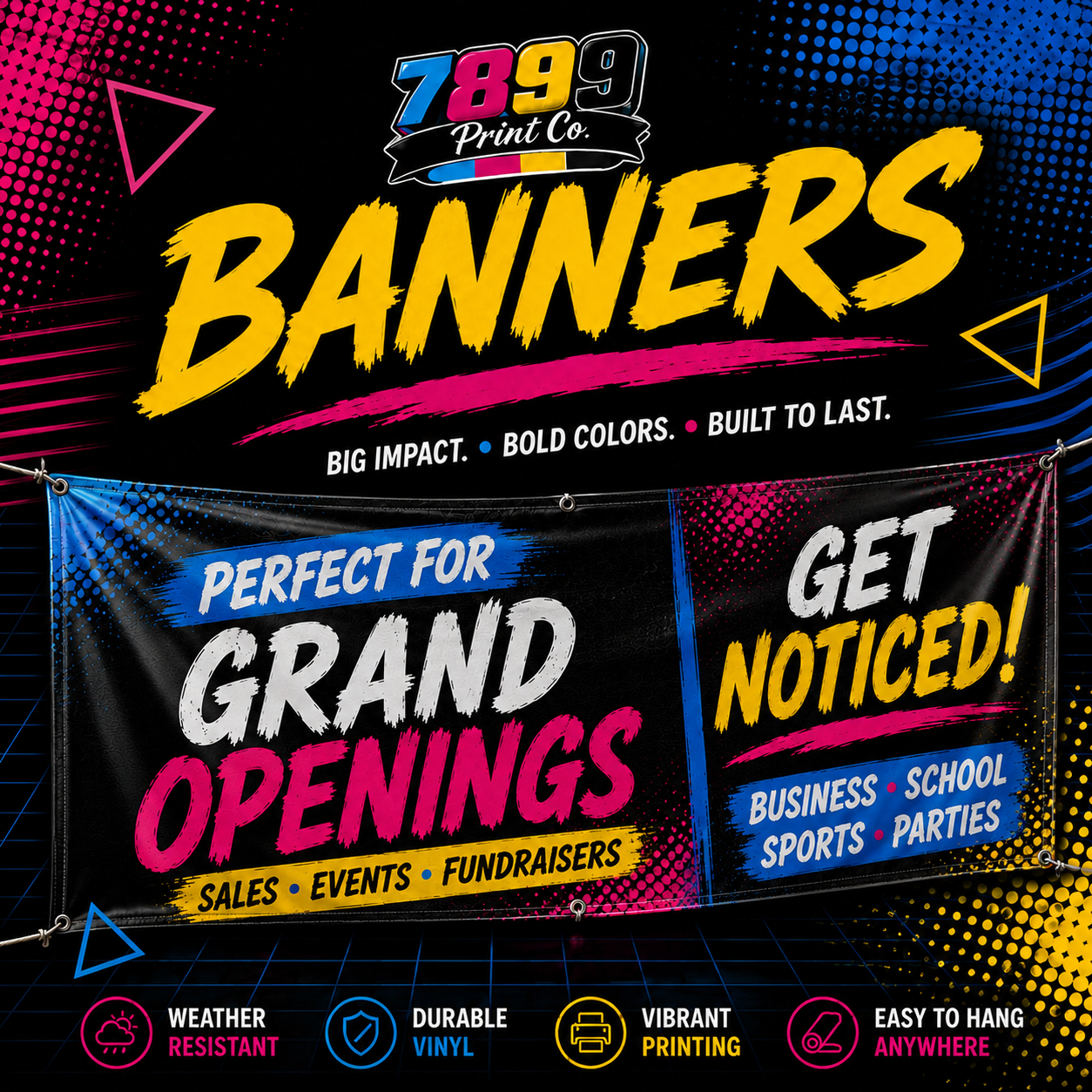 Banners **1 TO 2 BUSINESS DAY TAT**